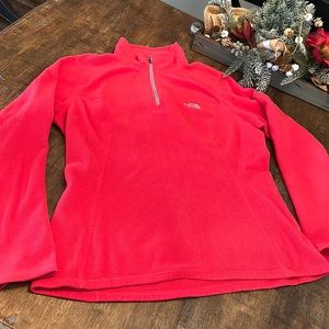 The North face 1/4 zip fleece Jacket- L 1115